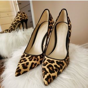 Zara Pony Hair Animal Print Heel